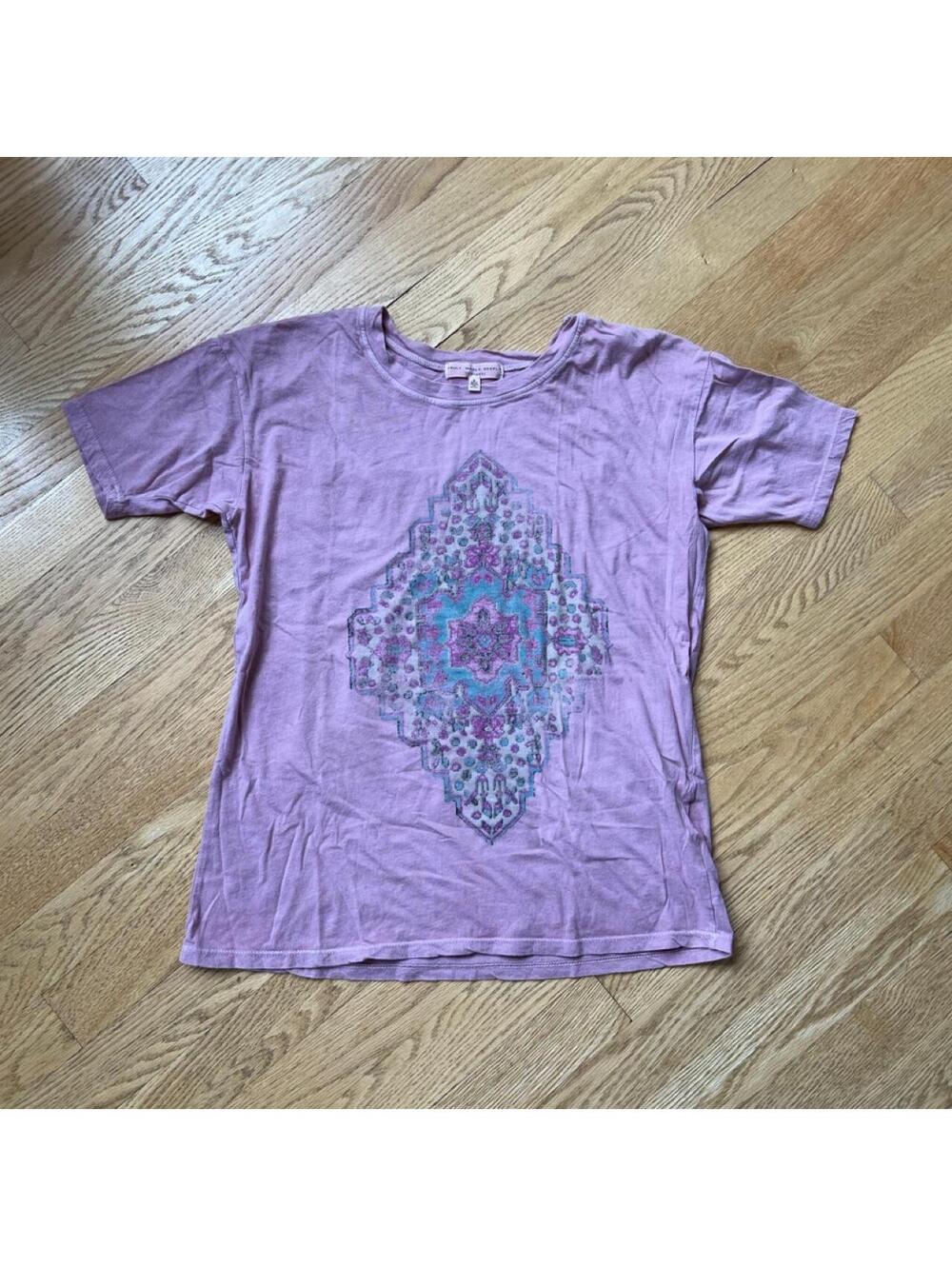 Boho Medallion Graphic Tee | Mauve Pink Festival Western Indie
